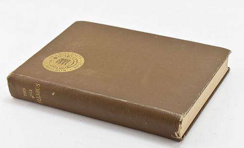 1912 NORTHWESTERN UNIVERSITY SYLLABUS YEARBOOK