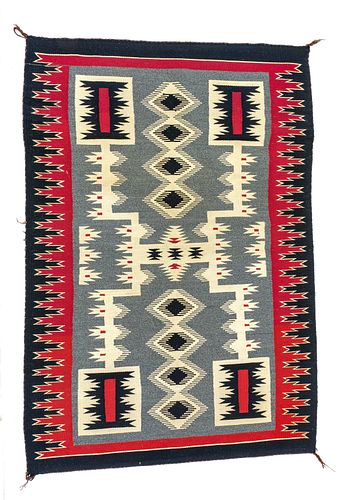 Navajo Weaving Storm Pattern Rug