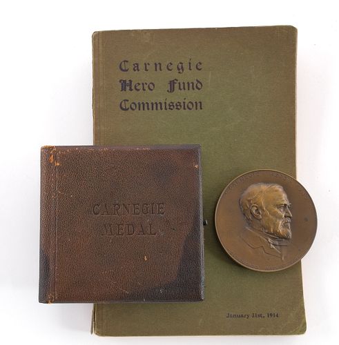 Original 1914 Bronze Carnegie Hero Medal
