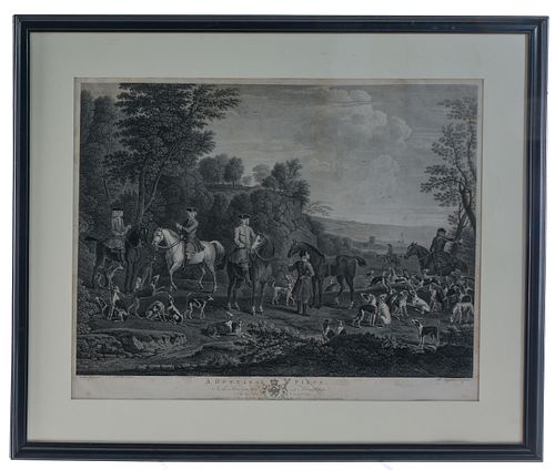 John Boydell Engraving: A Hunting Piece