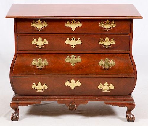 BAKER GEORGE II STYLE STATELY HOMES BOMBE CHEST