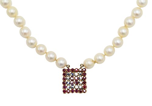 Pearl Two Strand Necklace