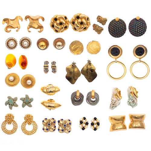 Large Collection of Vintage Costume Ear Clips
