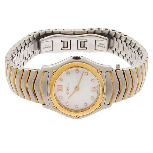 Ladies Ebel 18k, Stainless Steel Classic Wave Wristwatch