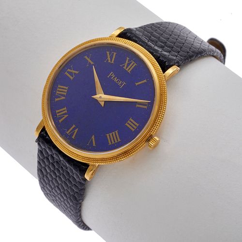 Ladies Lapis, 18k Yellow Gold Watch, Piaget Ref 9011