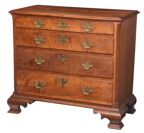 Philadelphia Chippendale Cherry Chest of Drawers