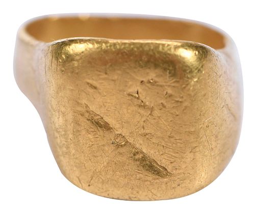 22kt. Gentlemen's Gold Signet Ring