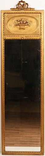 Louis XVI Style Gilt Wood Mirror