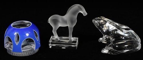 STEUBEN BACCARAT AND LALIQUE CRYSTAL COLLECTION
