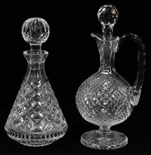 WATERFORD CRYSTAL DECANTERS 2 PIECES