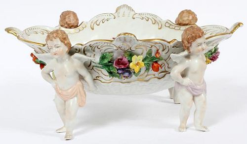 DRESDEN PORCELAIN CENTERPIECE EARLY 20TH C.