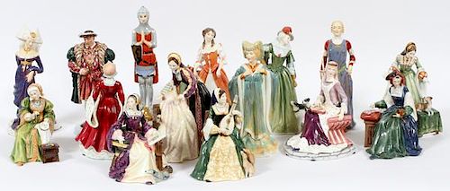 ROYAL DOULTON & OTHER PAINTED PORCELAIN FIGURINES
