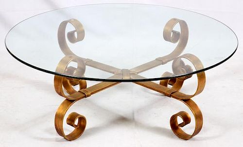 GLASS TOP COFFEE TABLE & SIDE TABLE 2 PCS