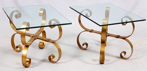 GLASS TOP END TABLES 2