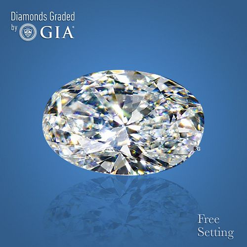 3.40 ct, F/VVS1, Oval cut GIA Graded Diamond. Appraised Value: $259,200 