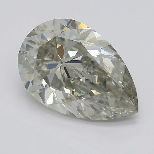 2.03 ct, Natural Fancy Light Gray Even Color, SI1, Pear cut Diamond (GIA Graded), Appraised Value: $22,900 
