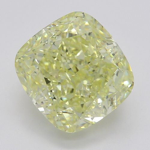 3.78 ct, Natural Fancy Yellow Even Color, IF, Cushion cut Diamond (GIA Graded), Appraised Value: $125,800 