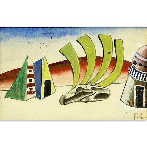 Fernand Léger, French (1881-1955) Gouache on Paper, circa 1936 Project for the Ballet, David Triumphant