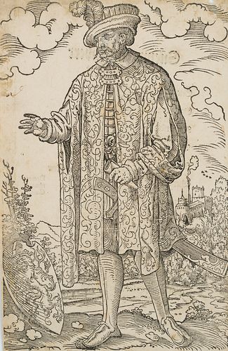 Unknown (16th), Wandalus the Wends King,  1543, Woodcut