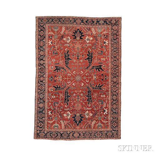 Antique Serapi Carpet