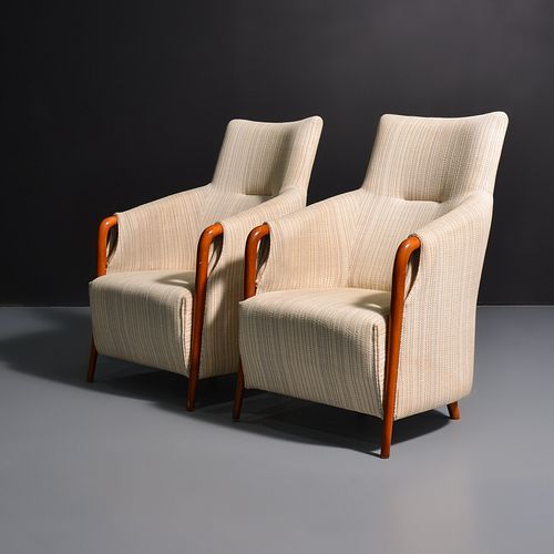 Pair of Armchairs Attributed To Giorgetti