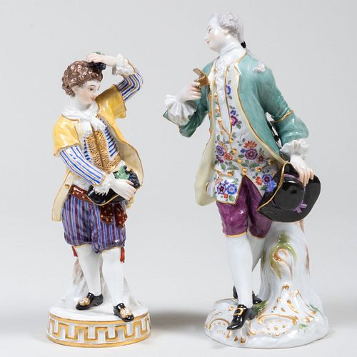 Two Meissen Porcelain Figures of Gentlemen
