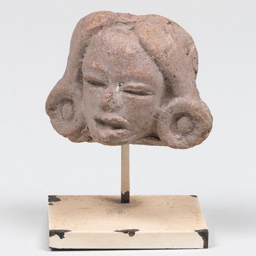 Indonesian Terracotta Head of a Woman