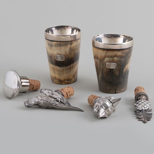 Group of Silver-Mounted Barware