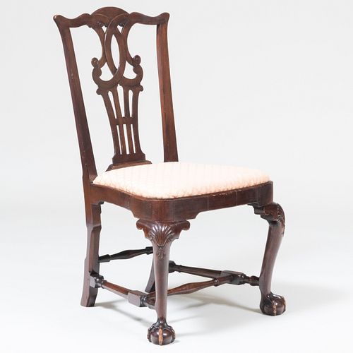 George II Carved Mahogany Side Chair