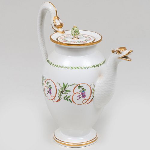 Meissen Marcolini Porcelain Coffee Pot and Cover