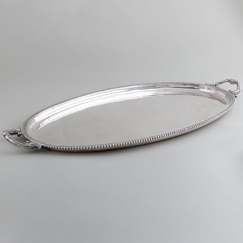 Silver Plate Two Handle Tray