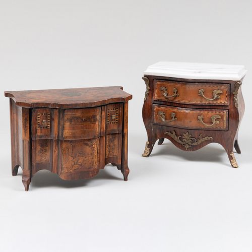 Two Miniature Salesman Samples of French Furniture