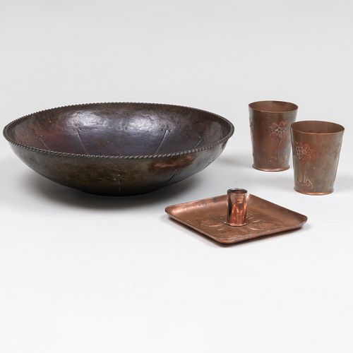 Group of Copper Tableware