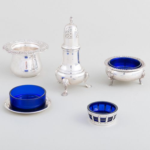 Group of Silver Condiment Wares