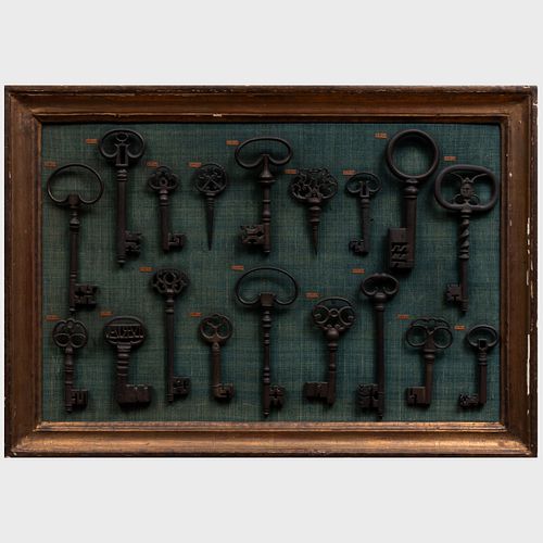 Large Group of Antique Keys