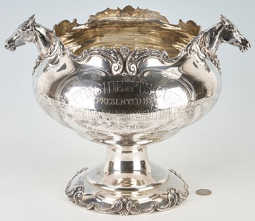 Sterling Silver Presidents Cup Horse Racing Trophy, NJ interest