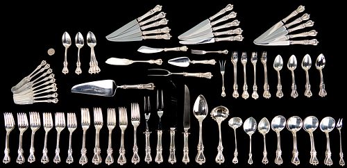 Towle Old Colonial Sterling Flatware, 115 pieces