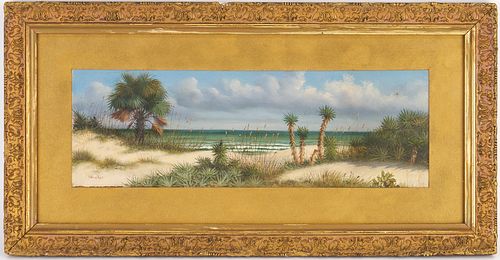 William A. Walker O/C Seascape, likely Coastal Florida