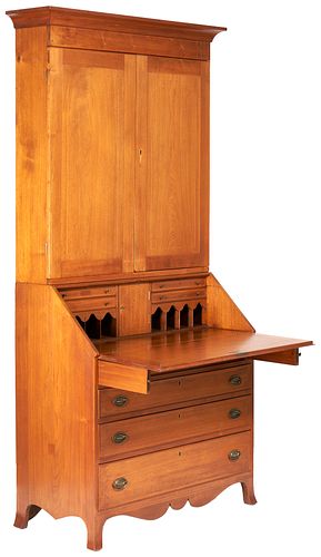 Middle Tennessee Walnut Federal Secretary-Bookcase