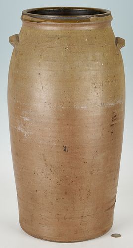 Large Middle TN Pottery Churn, Thomas W. Clouse