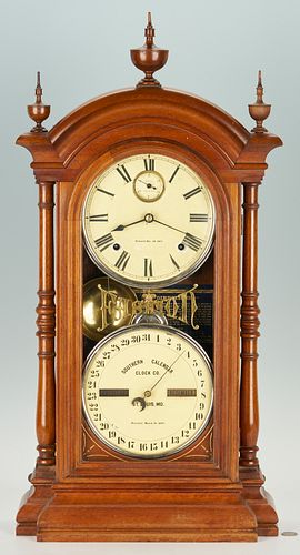 Southern Calendar Double Dial Shelf Clock, Seth Thomas
