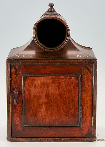 Antique Mahogany Ballot Box