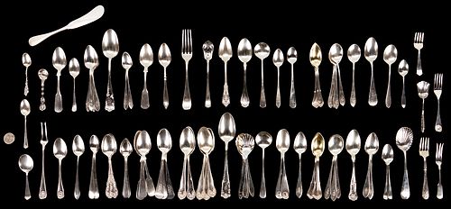 87 Assorted Sterling Silver Flatware Items