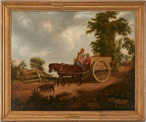 Thomas Mickell Burnham O/C, The Farm Family, 1846, exhibited