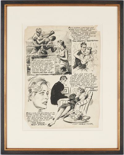 Everett Kinstler Original Comic Art, Realistic Romance #3