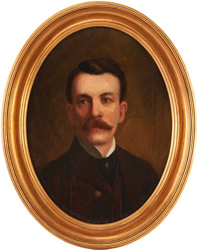 Cornelius Hankins, Oval Portrait of a Gentleman, poss. J. Weakley