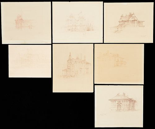 7 Carl Sublett Sketches of Historic Knoxville Buildings