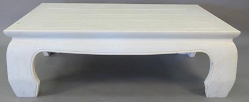 Large contemporary coffee table. ht. 19in., top: 42" x 60"
