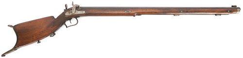 European Target Percussion Rifle, "M. Furrer" .44 cal; Walter Cline Collection