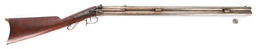Combination "Mule Ear" Percussion Rifle/Shotgun, C. Brockway Jr. PA.; Walter Cline Collection